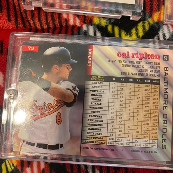 Cal Ripken Sr. an Cal Jr. 4 Card Autograpg Lot,HOF - Picture 7 of 9